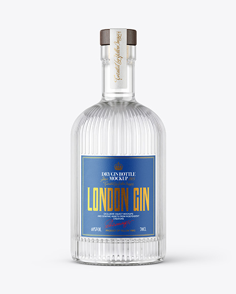 Dry Gin Bottle  Mockup