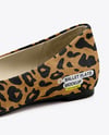 Suede Ballet Flat Mockup