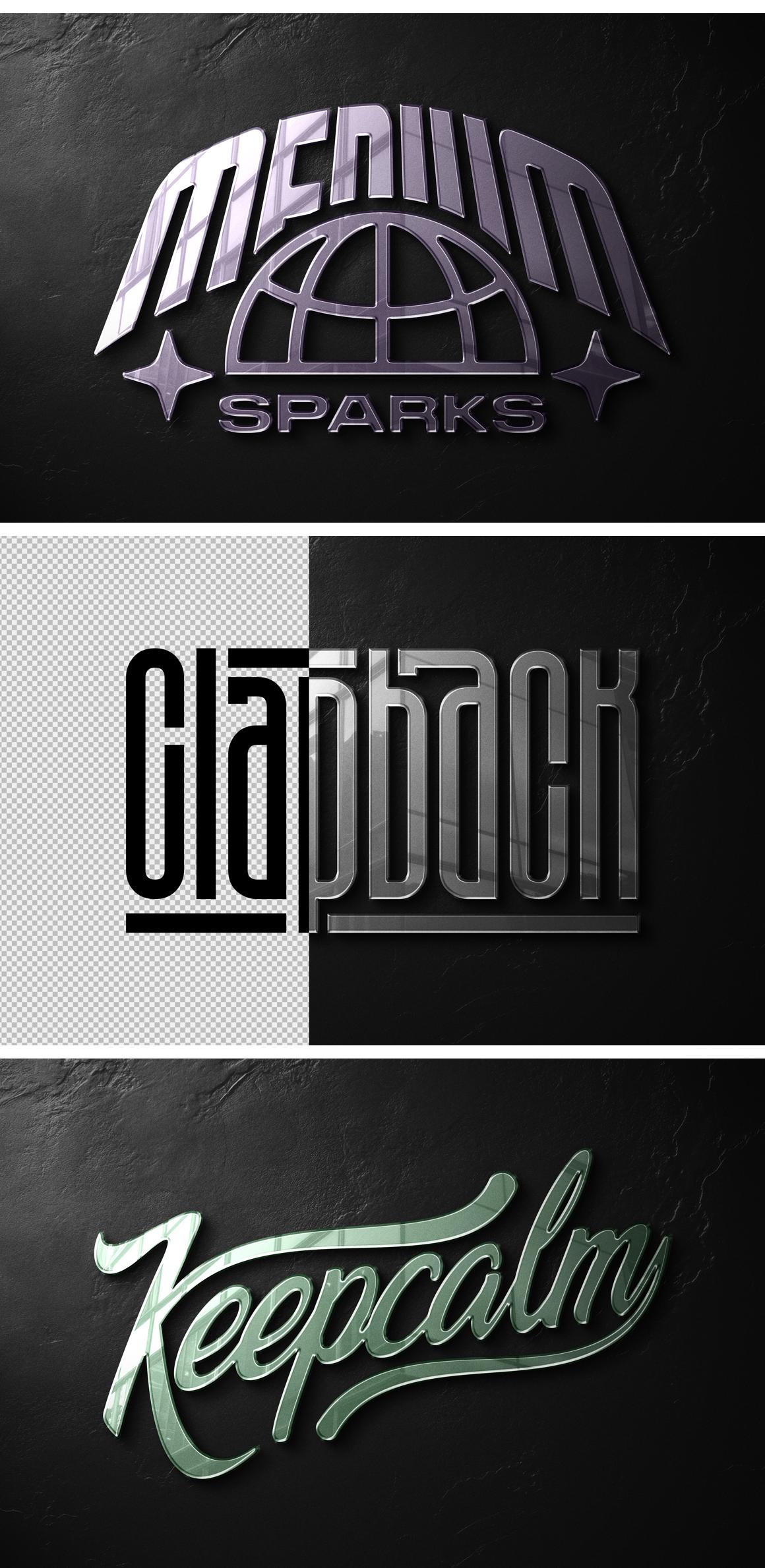 Polished Mirror Logo Mockup