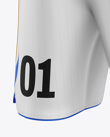Soccer Kit Mockup - Back Half Side View