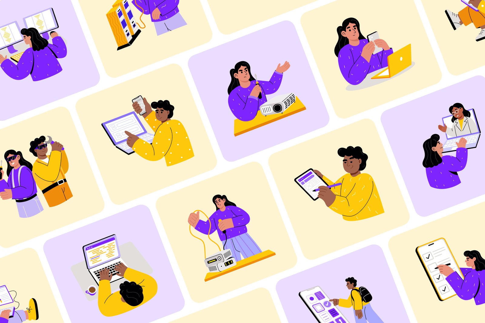 IT Illustration Art Set