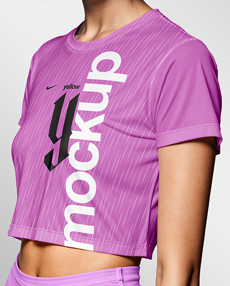 Woman Wearing Fitness Outfit Mockup