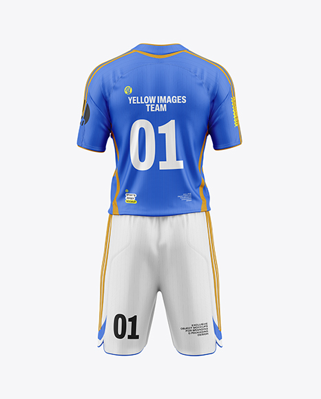 Soccer Kit Mockup - Back View
