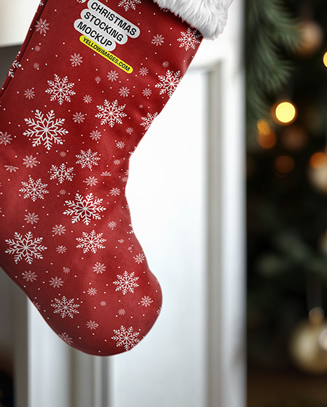 Christmas Stocking Mockup