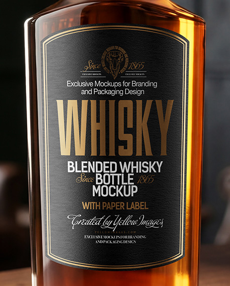 Whiskey Bottle Mockup