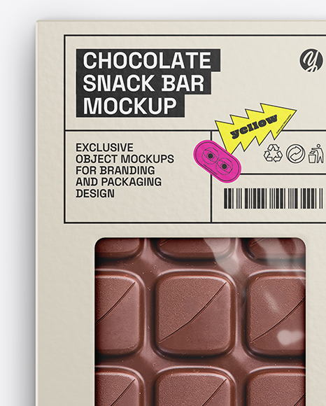 Milk Chocolate Bar Mockup