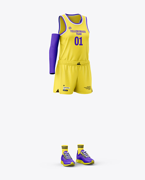 Women's Basketball Kit Mockup - Half Side View
