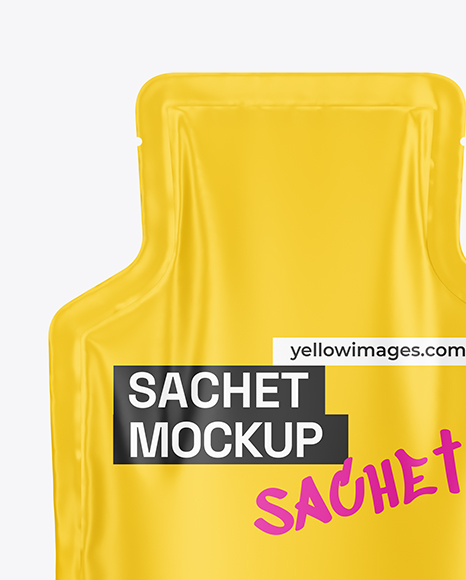 Matte Sachet Mockup