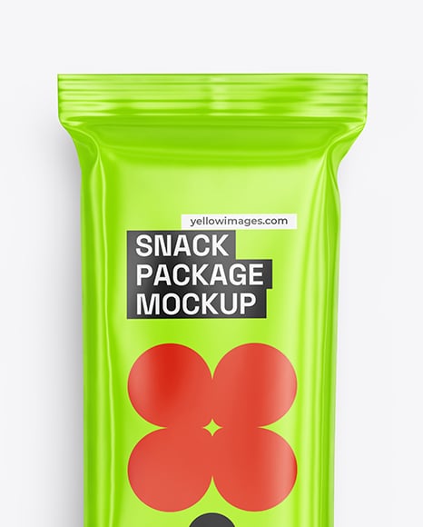 Glossy Snack Package Mockup