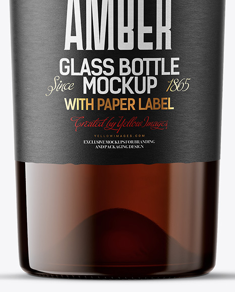 Amber Bottle Mockup