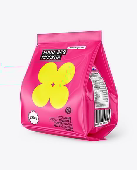 Glossy Package Mockup - Coffee mockup