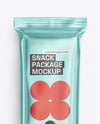 Matte Metallic Snack Package Mockup