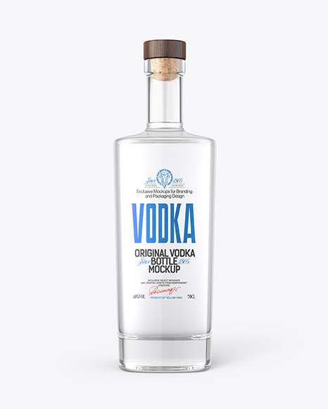 Vodka Bottle Mockup
