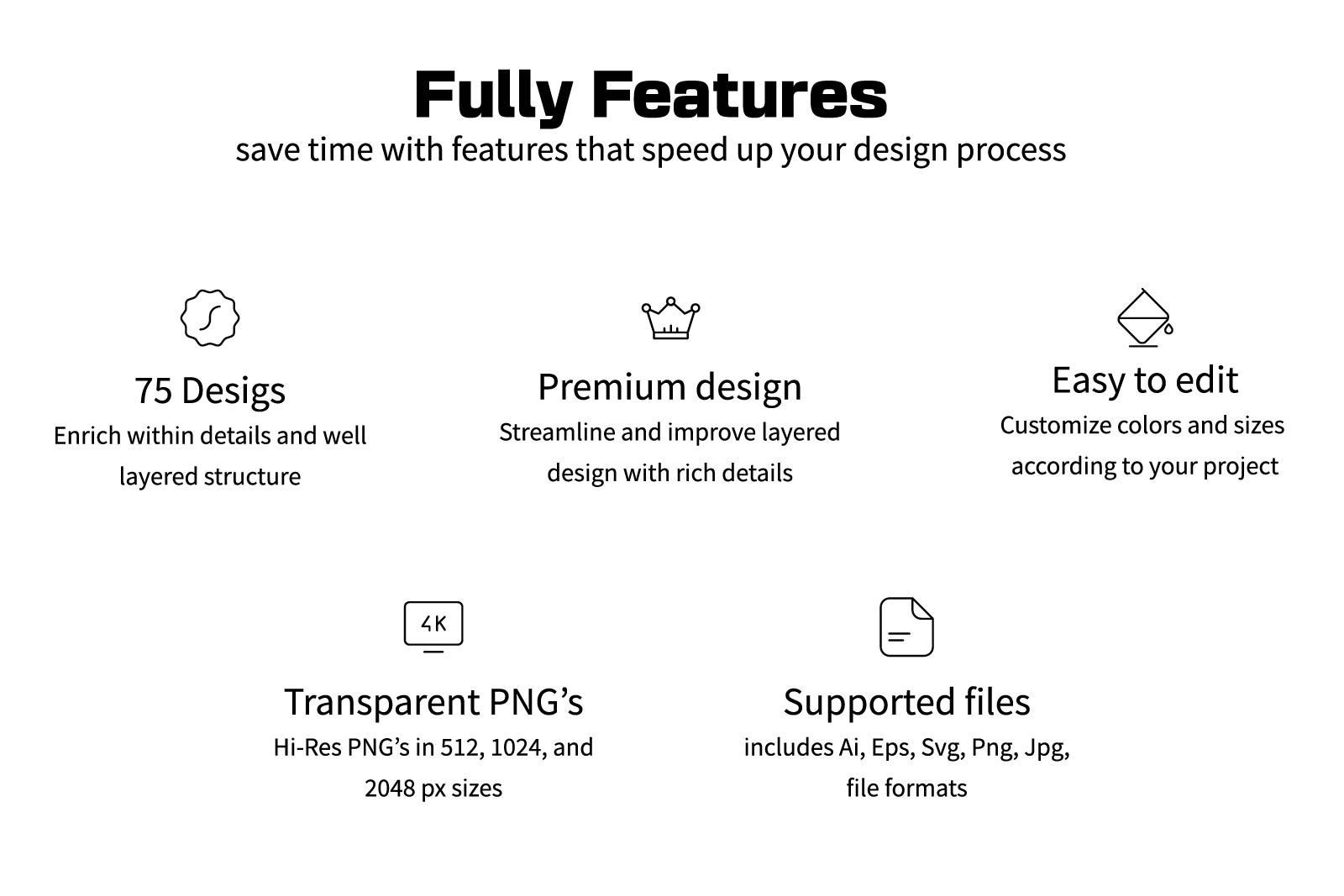 Product Management Outline Icon Set
