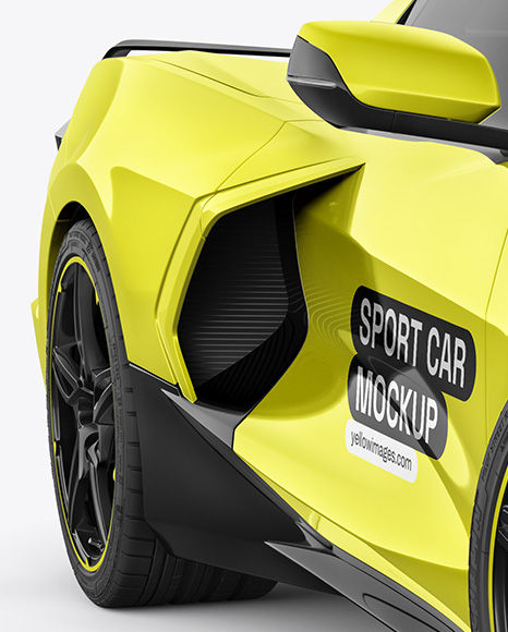 Sport Car Mockup - Front View