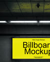 Billboard in Underground Passage Mockup