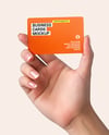Semi-Transparent Business Card in a Hand Mockup