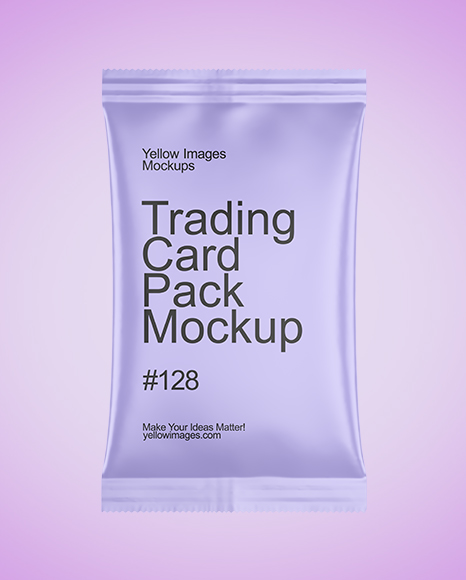 Matte Trading Card Pack Mockup