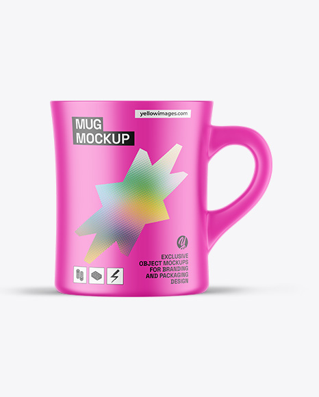 Matte Mug Mockup - Metal can mockup