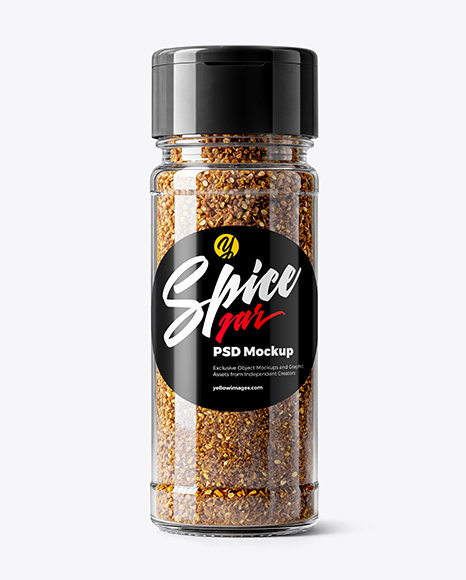 Spice Jar with Ground Pepper Mix Mockup - Download+Psd+Mockup+Black+Pepper+Bottle+Condiment+...