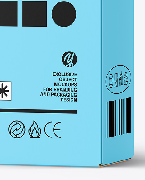 Glossy Cosmetic Tube with Box Mockup