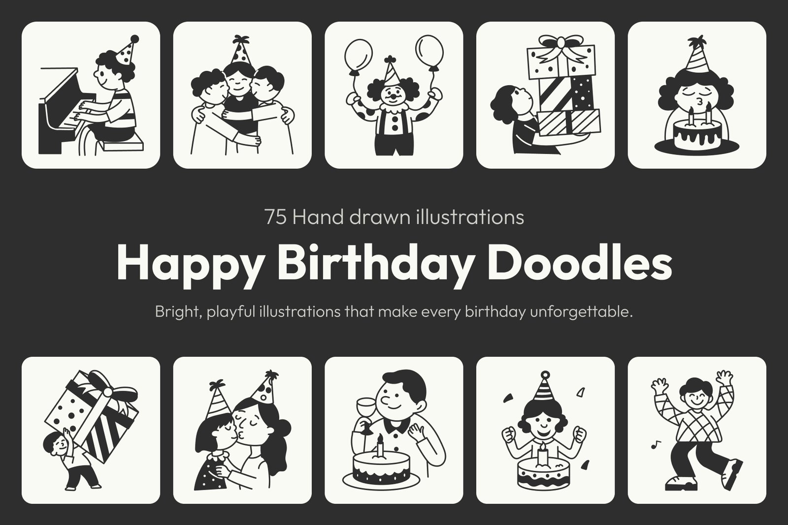 Birthday Doodles Collection