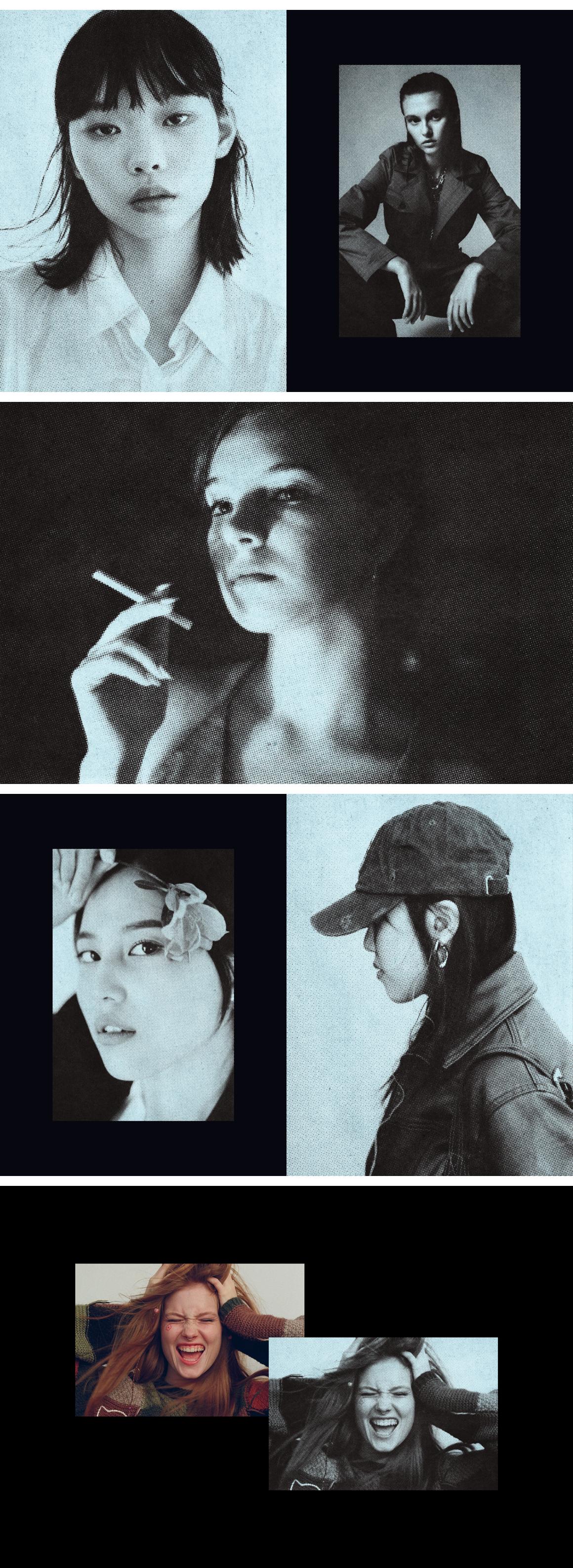 Vintage Halftone Print Effect