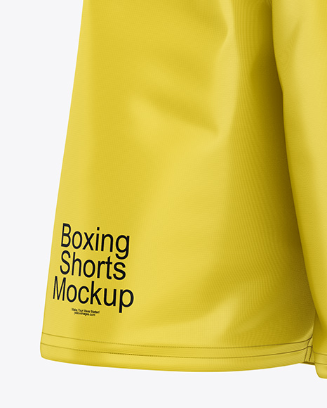 Boxing Shorts Mockup - Half Side View