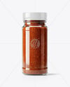 Clear Glass Jar with Cajun Seasoning Mockup