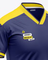 Men's V-Neck Jersey Mockup