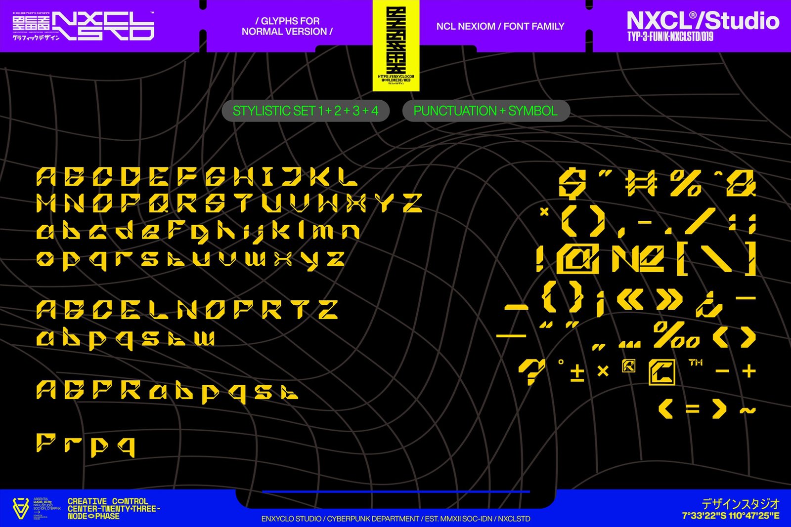 NCL Nexiom Font Family - Futuristic Display Font