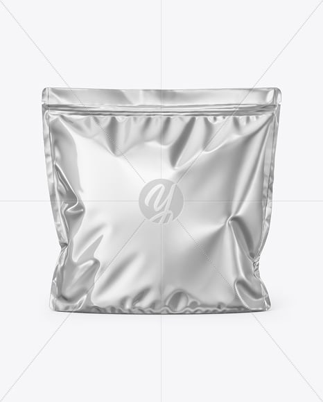 Metallic Stand-Up Pouch Mockup