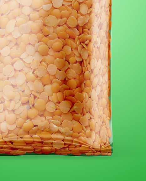 Package with Lentils Mockup