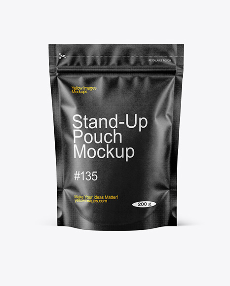 Kraft Stand-Up Pouch Mockup