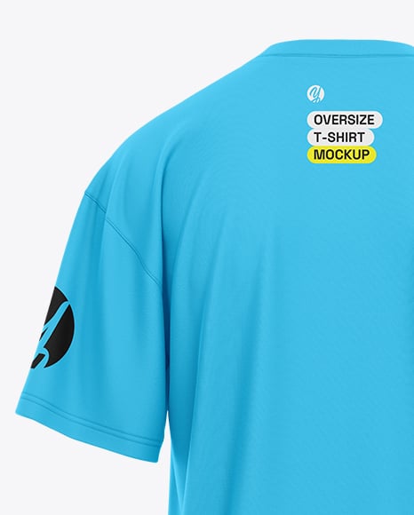 Men's Drop Shoulder Oversized T-Shirt Mockup