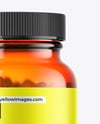 Orange Glass Pills Jar Mockup