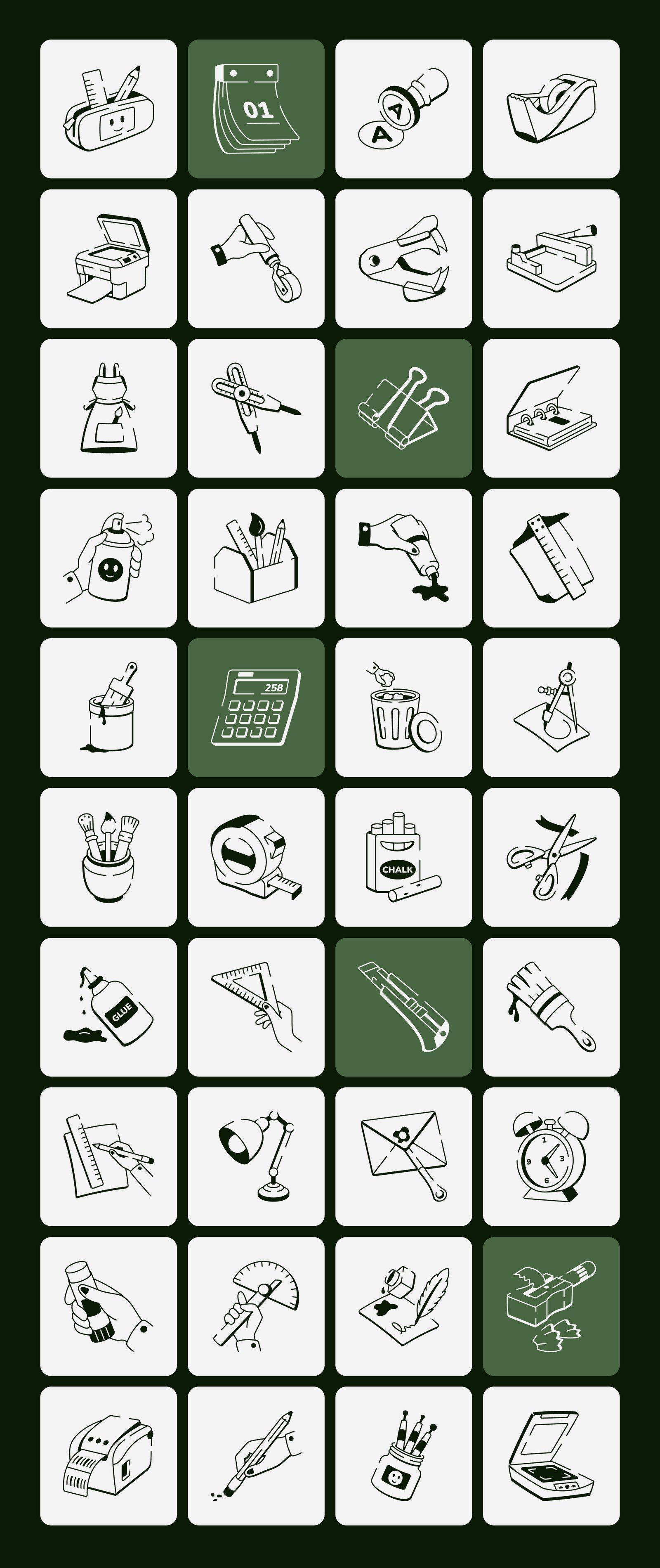 Stationery Tools Drawing Art Set
