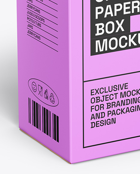 Paper Box Mockup