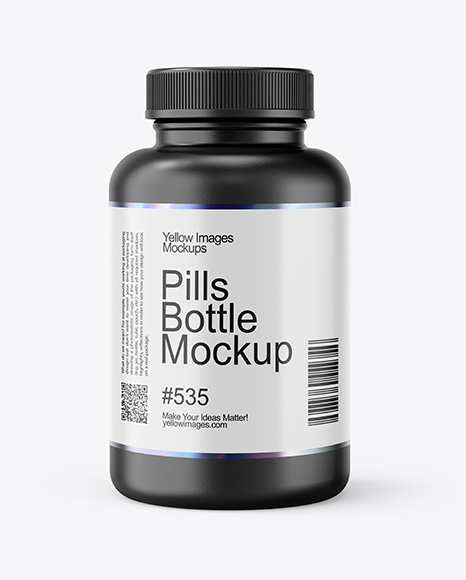 Plastic Pill Bottle Mockup