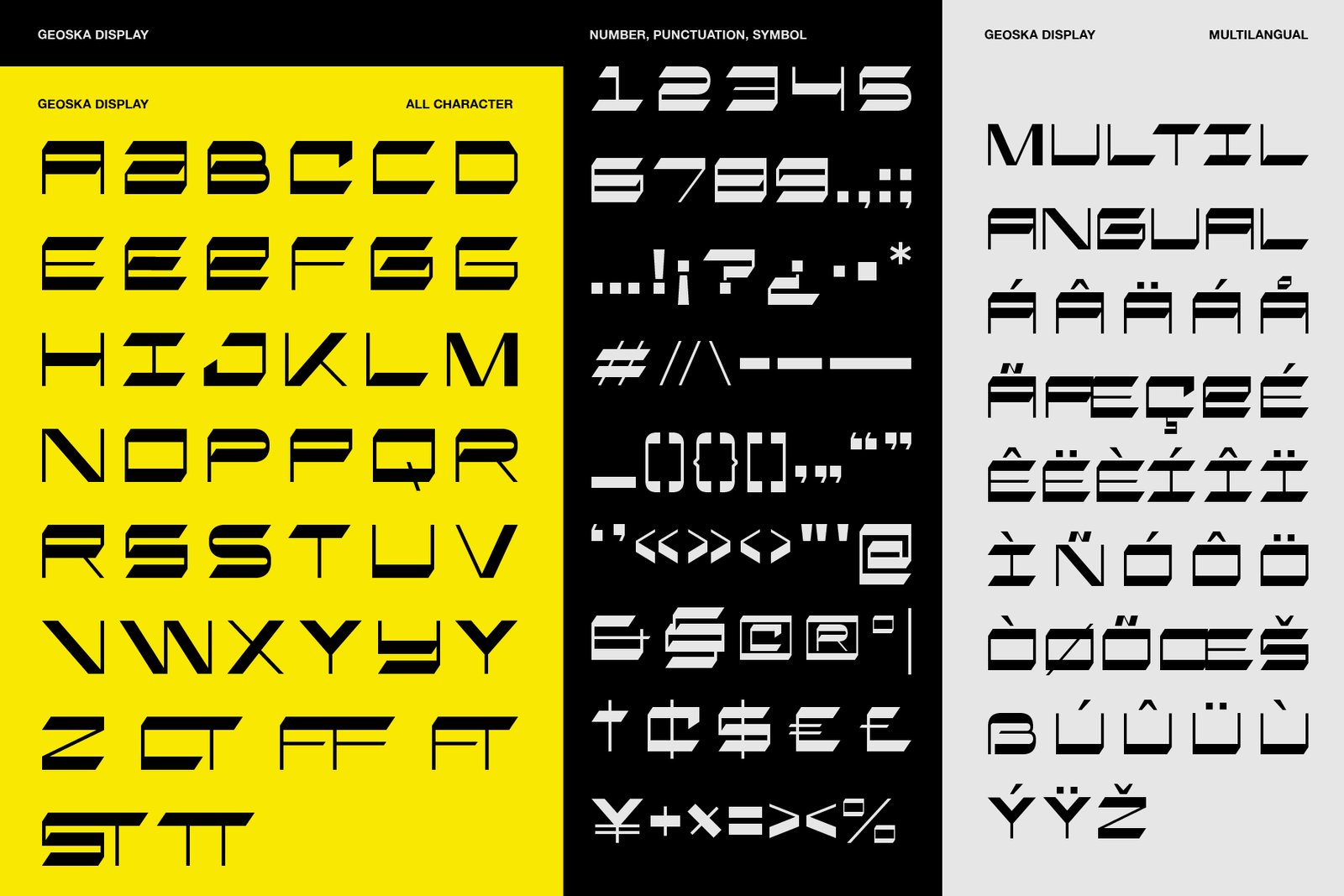 Geoska – Sci-fi Display Font