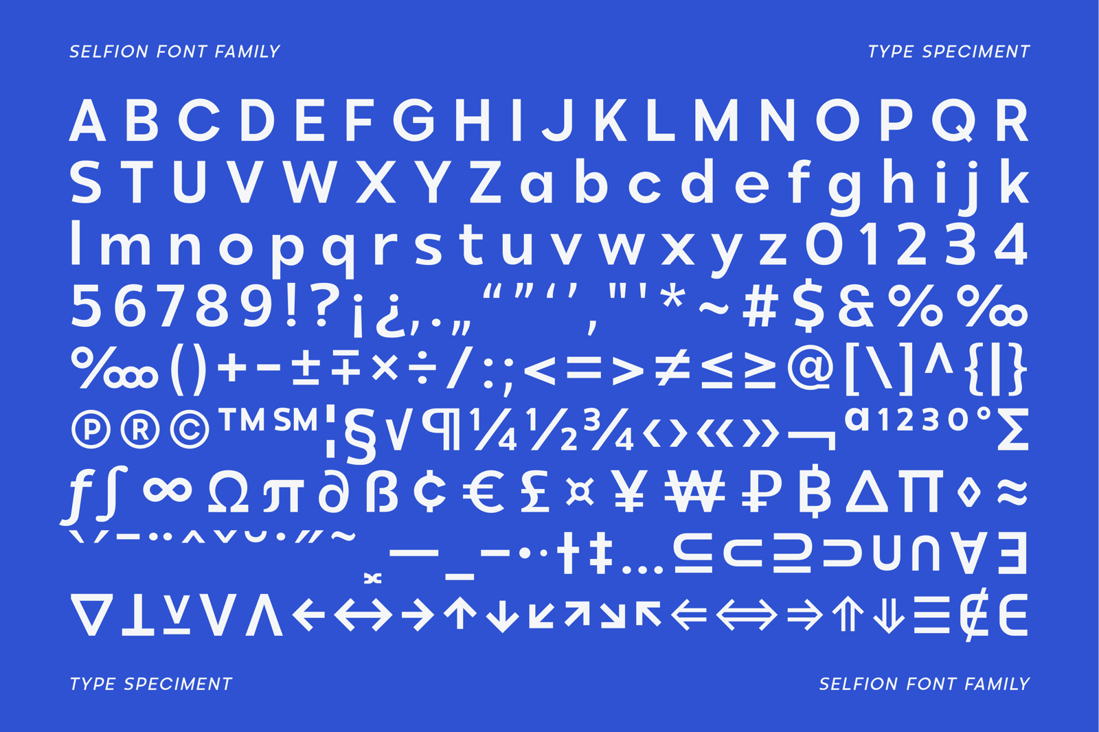 Selfion - A Modern Sans Serif Font