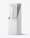Glossy Sachets in Display Box Mockup