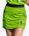 Woman Wearing Badminton Uniform Mockup