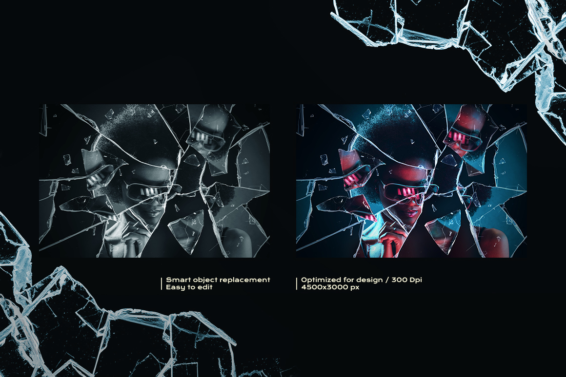 Broken Glass Photo Effect