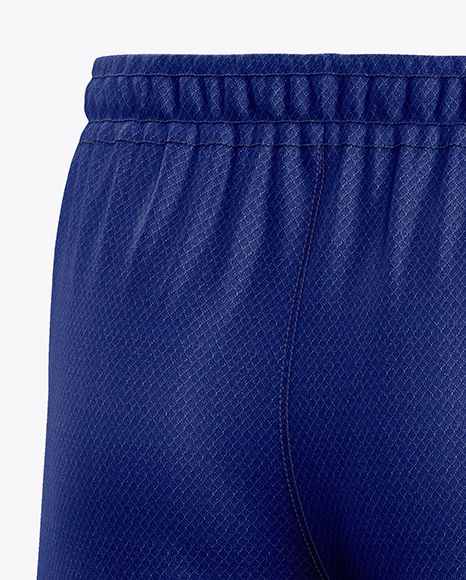 Soccer Shorts Mockup - Back Half Side View