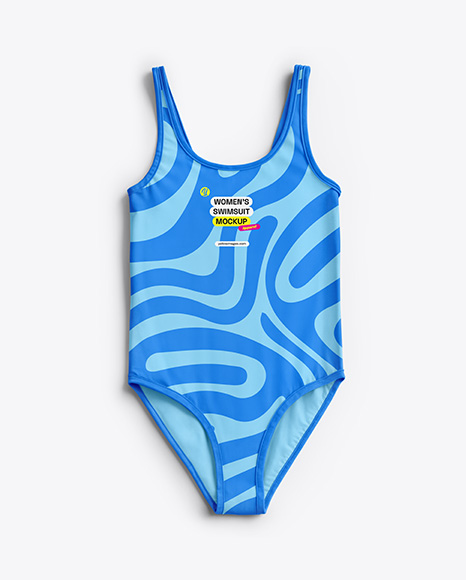Swimsuit Mockup - Front View - Fabric mockup