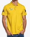Young Man Wearing Polo Shirt and Baseball Cap Mockup