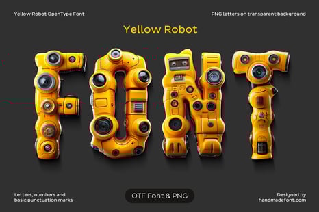 Yellow Robot Font - Fonts