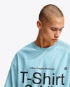 Man Wearing an Oversize T-shirt Mockup