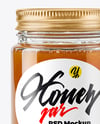 Glass Jar with Manuka Honey Mockup